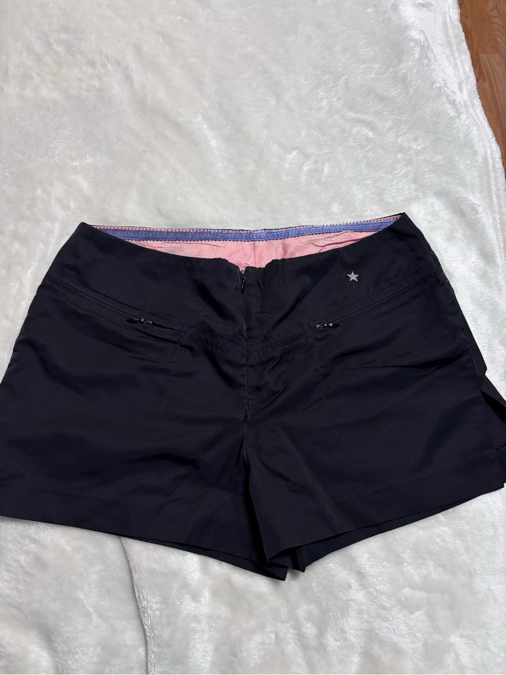 Tommy Hilfiger Navy Bermudas with Pink Waistband